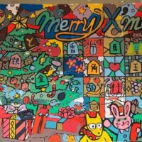 巨大ぬりえが素敵に完成しました！！